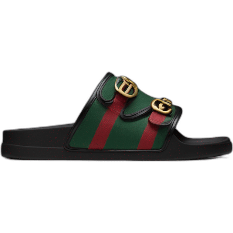 Black Gucci slide emoji