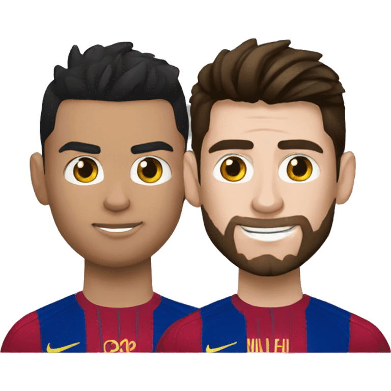 Cr7 and messi combat emoji