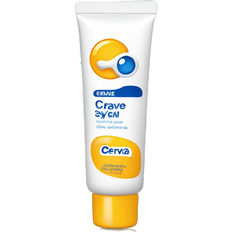 eye cream bottle with label cerave style  emoji