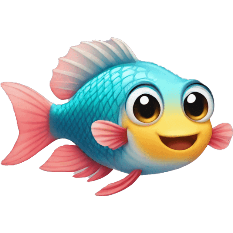 Fish in love  emoji