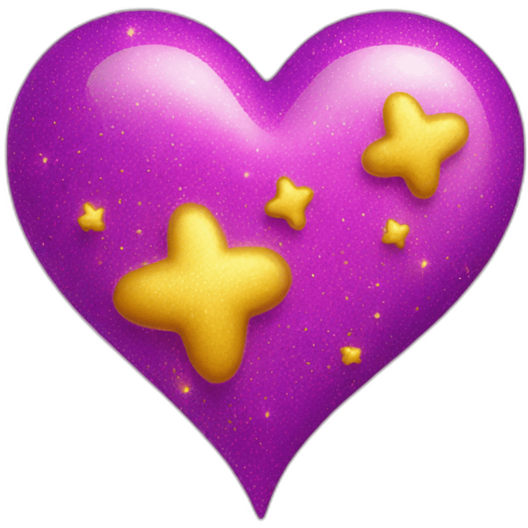 pink-and-purple-heart-with-yellow-sparkles emoji