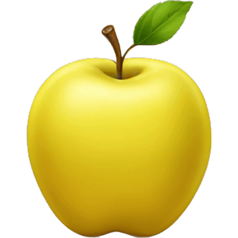 Yellow apple emoji