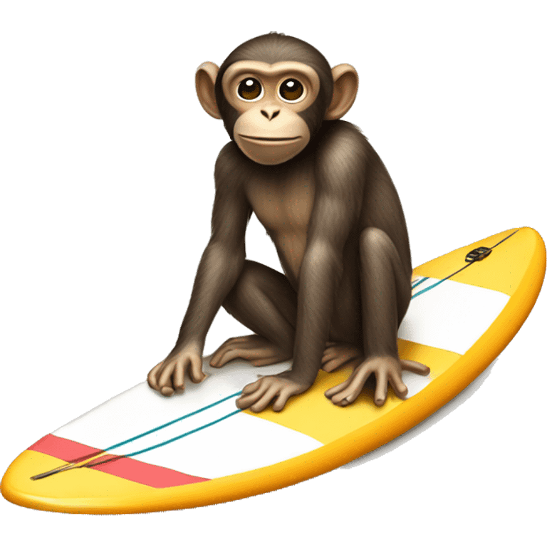 monkey on surfboard emoji