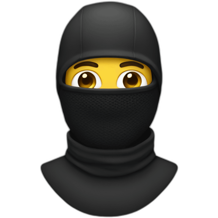 Balaclava man emoji