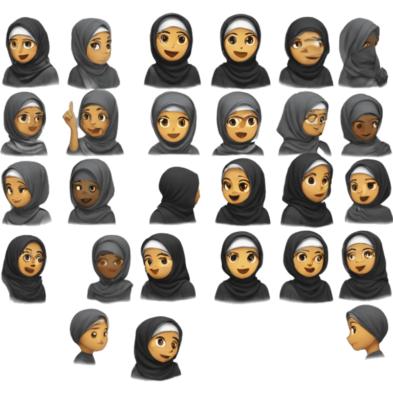 Hijabi teaching class  emoji