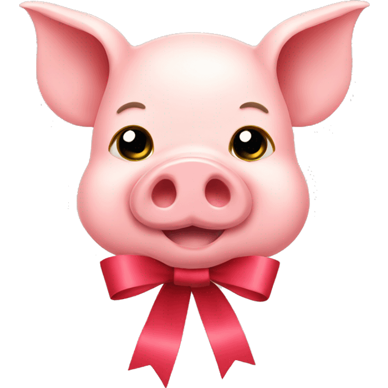 Pig ribbon emoji