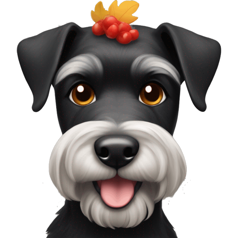 black schnauzer turkey  emoji