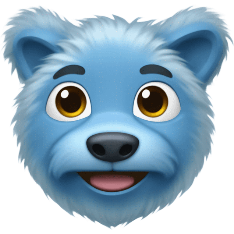 A Carolina blue tar heel emoji