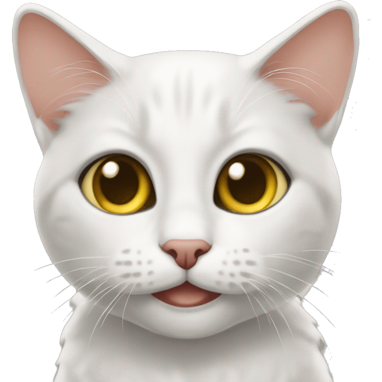 Beyaz Yavru kedi emoji