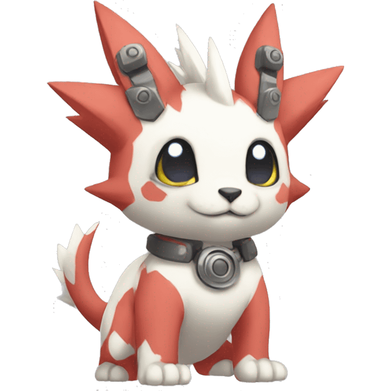 cute kawaii cool edgy Digimon-Fakemon-animal full body emoji