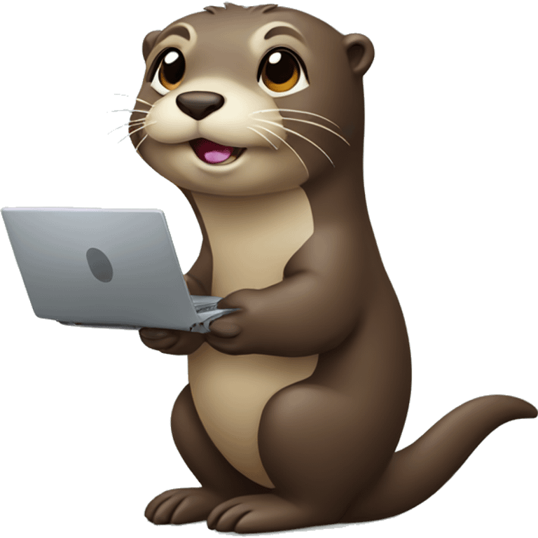 otter with laptop emoji