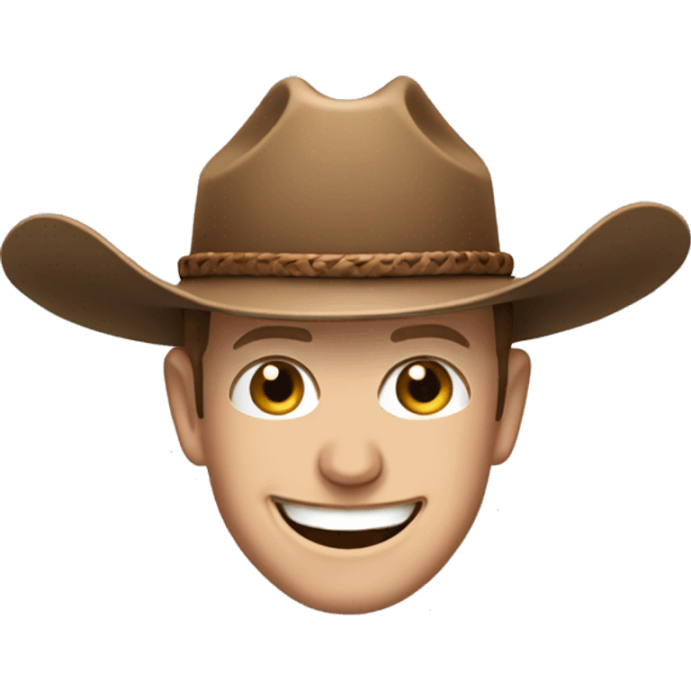 mark zuckerberg with a cowboy hat and smile emoji