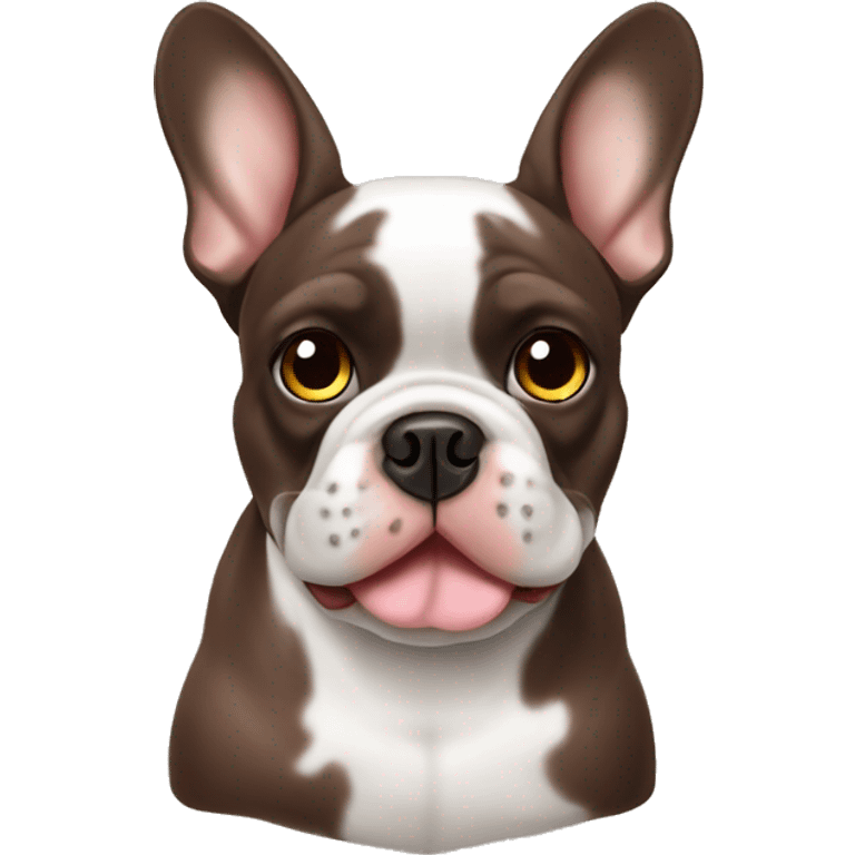 Chocolate Merle French bulldog emoji