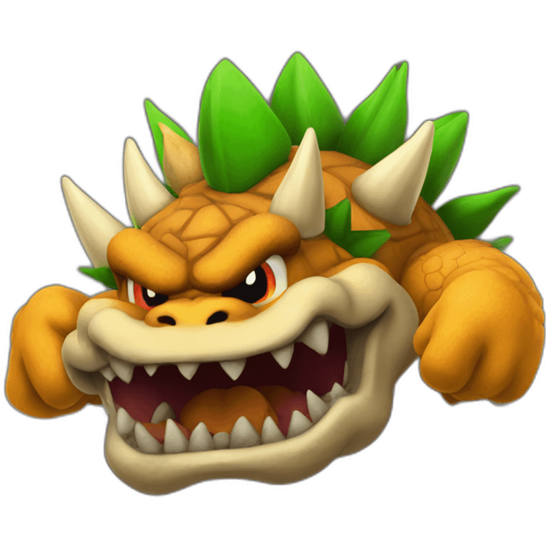 bowser mixed with dirt emoji emoji