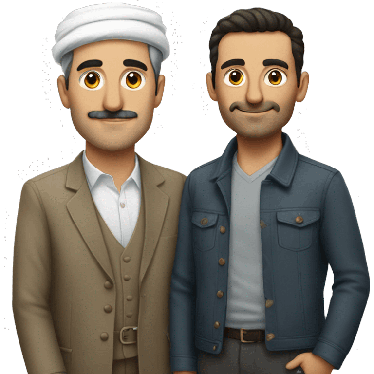 a turkish man next to his husband emoji