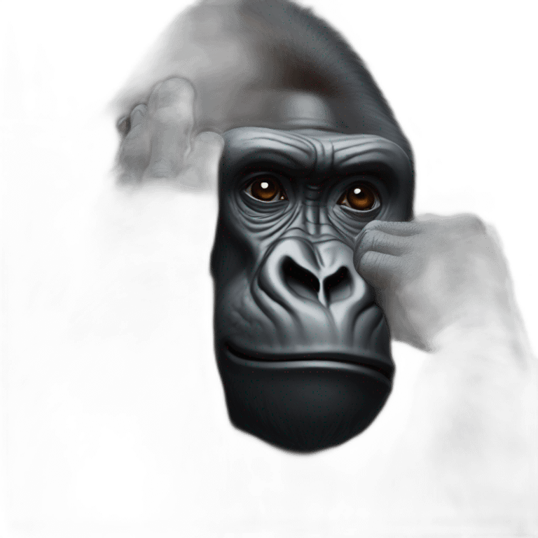 Gorilla-facepalm emoji