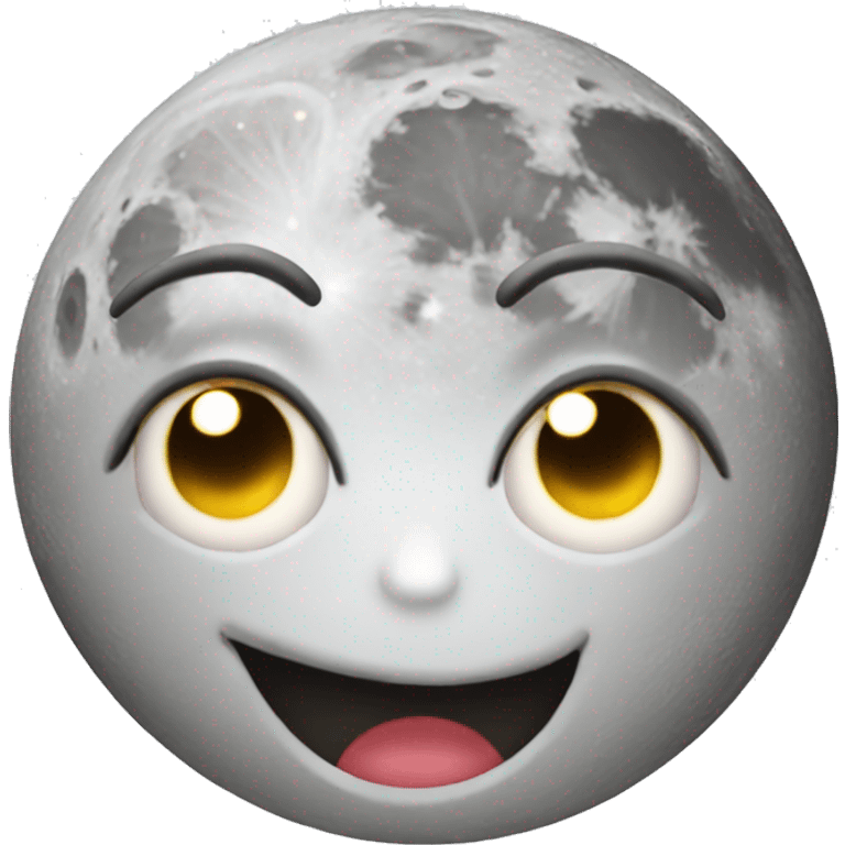 moon crazy face emoji