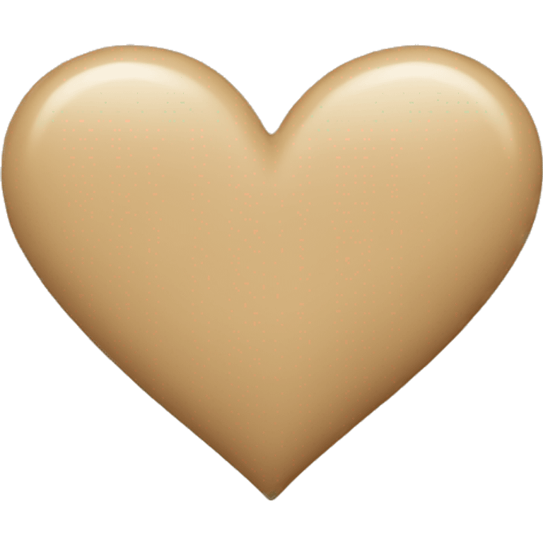 Beige heart  emoji