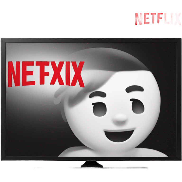 Tv with Netflix emoji