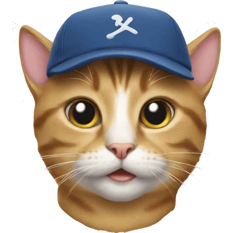 Cat with cap emoji