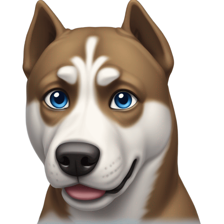 Husky pitbull mix emoji