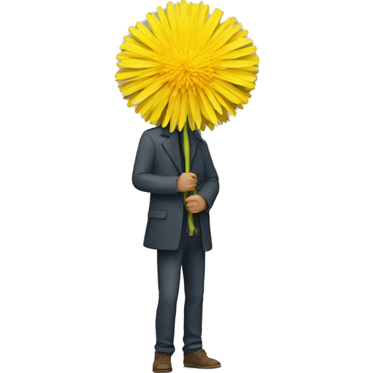 yellow dandelion with a man emoji