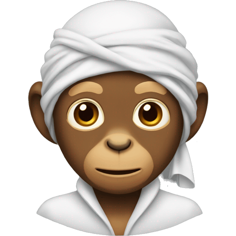 Monkey wearing a durag emoji