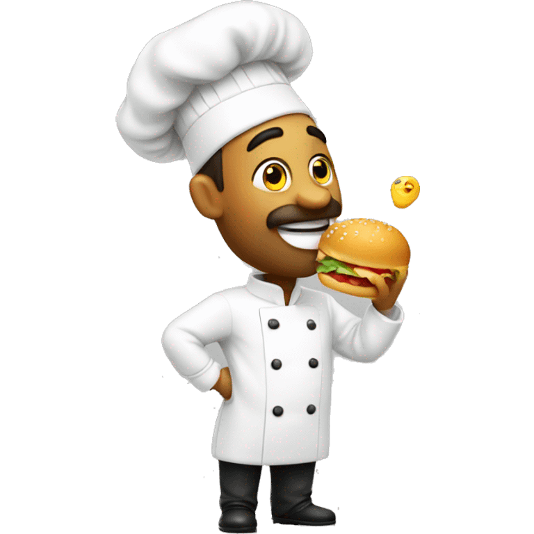 a chef blowing a kiss emoji