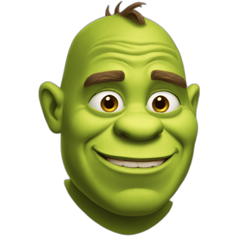 Dumb shrek emoji