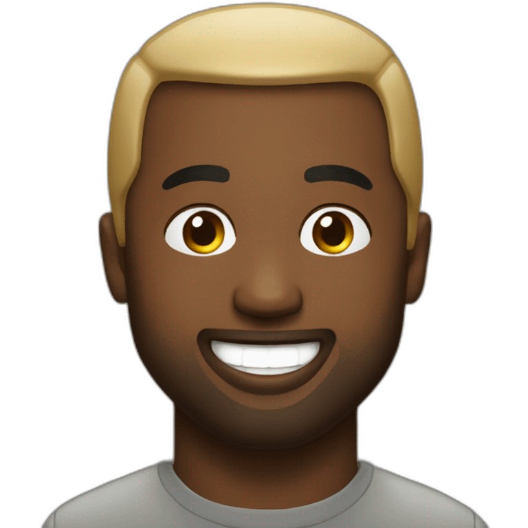 Kanye west smiling emoji