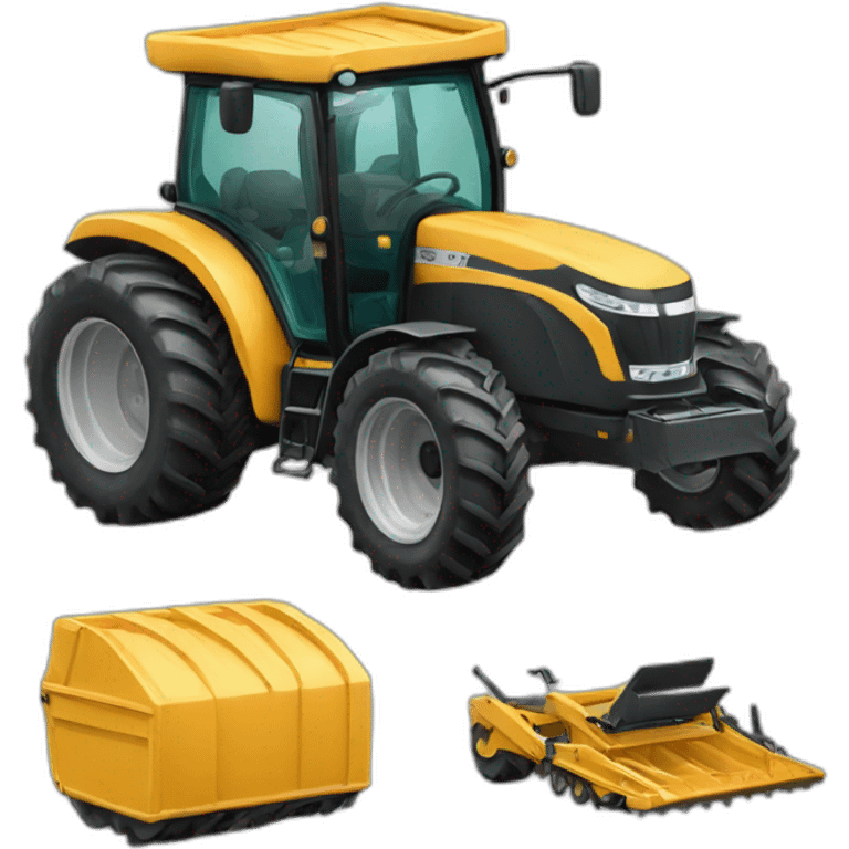 Tracteur tondeuse emoji