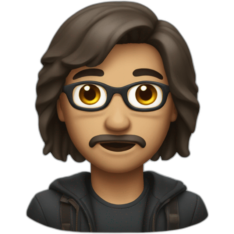 Memoji of A mysterious and strong personality emoji