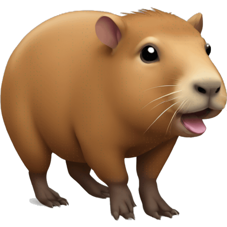 Un capibara obeso emoji