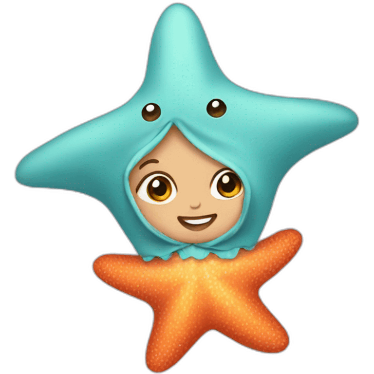 baby in a starfish costume emoji