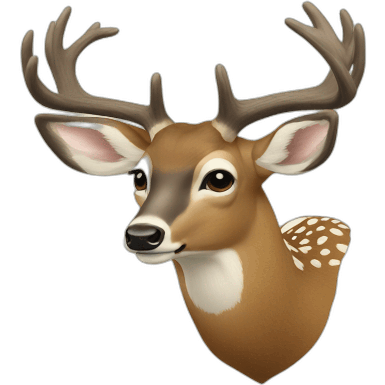 Whitetail deer real life emoji