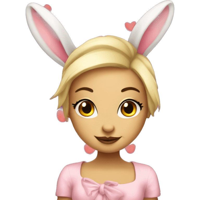 Coquette bunny  emoji