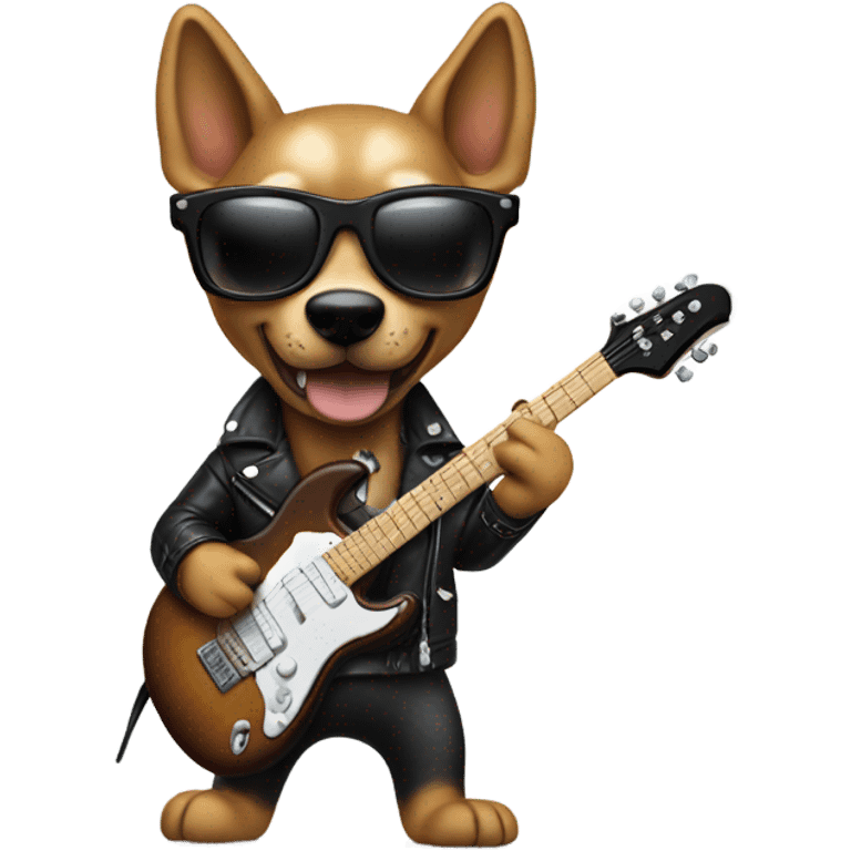 Rock and roll dog emoji