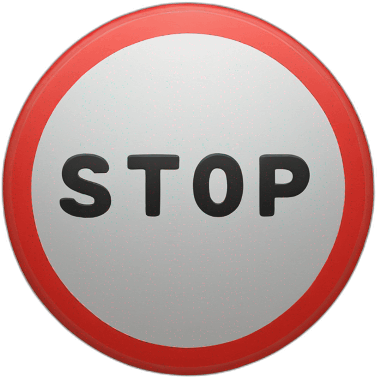 Stop sign emoji