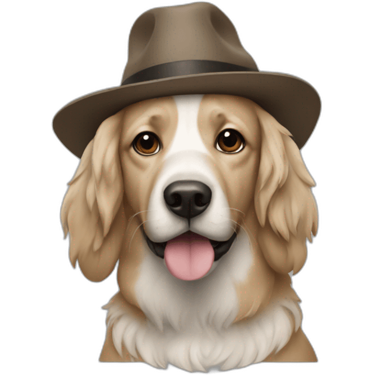 Dog in a hat emoji