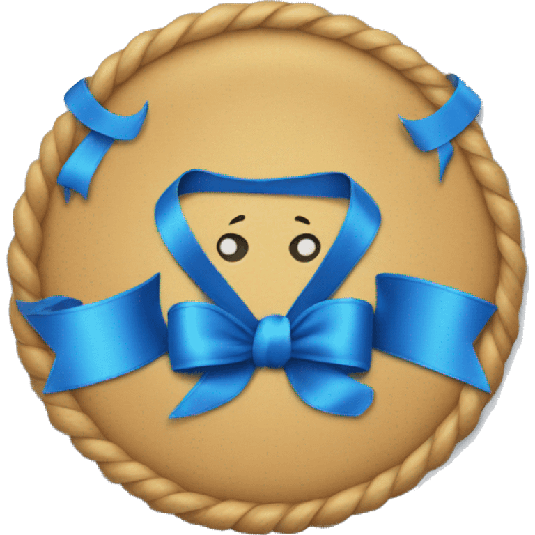 blue ribbon emoji