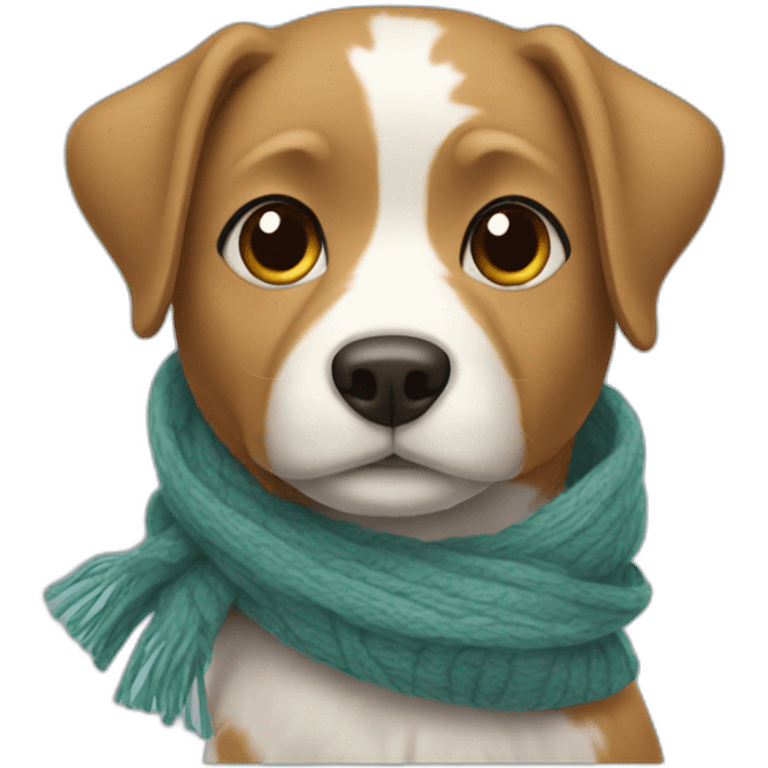 dog in a scarf emoji