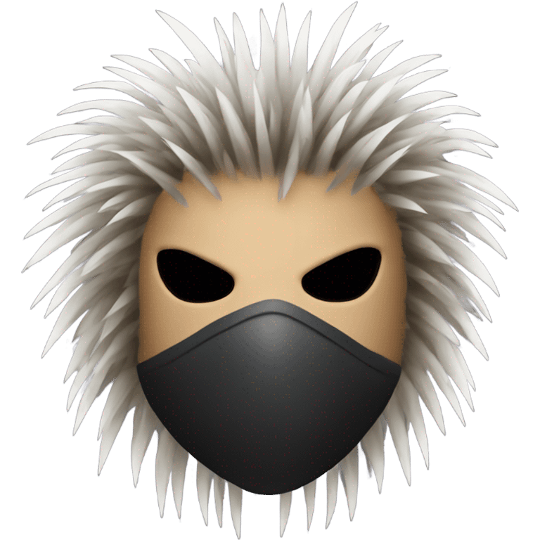 Porcupine wearing a bandit mask  emoji