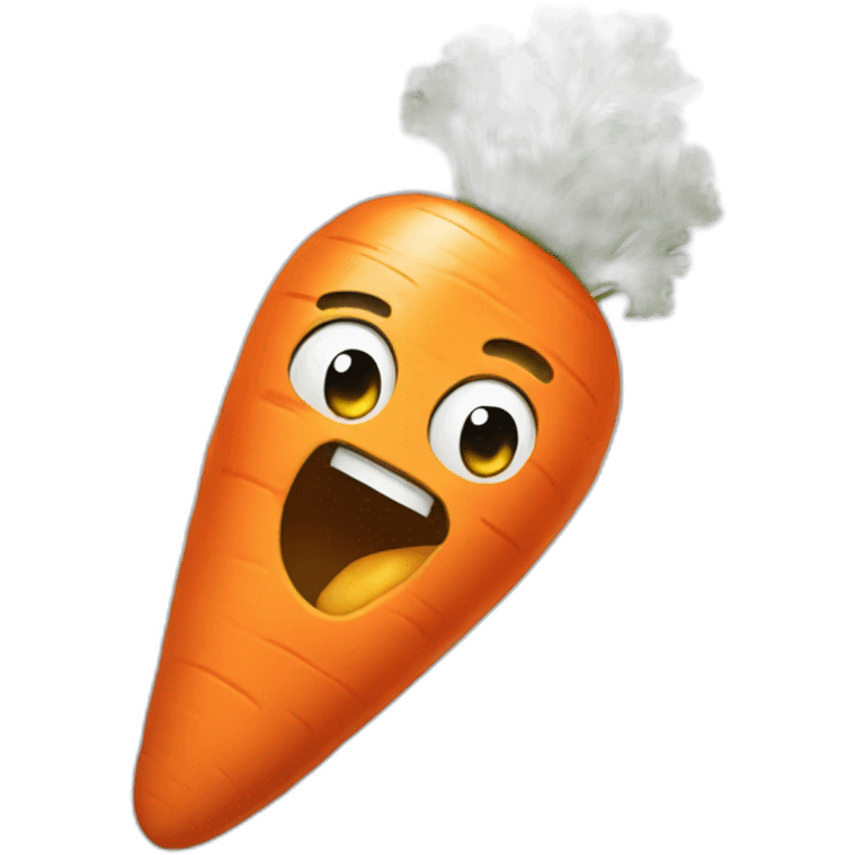 carrot-in-mouth emoji