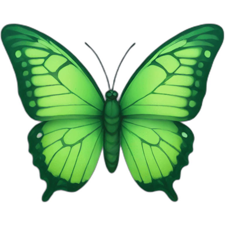 Green butterfly emoji