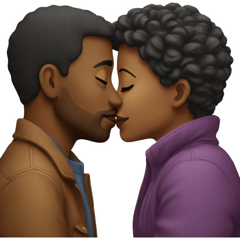 a couple kissing  emoji