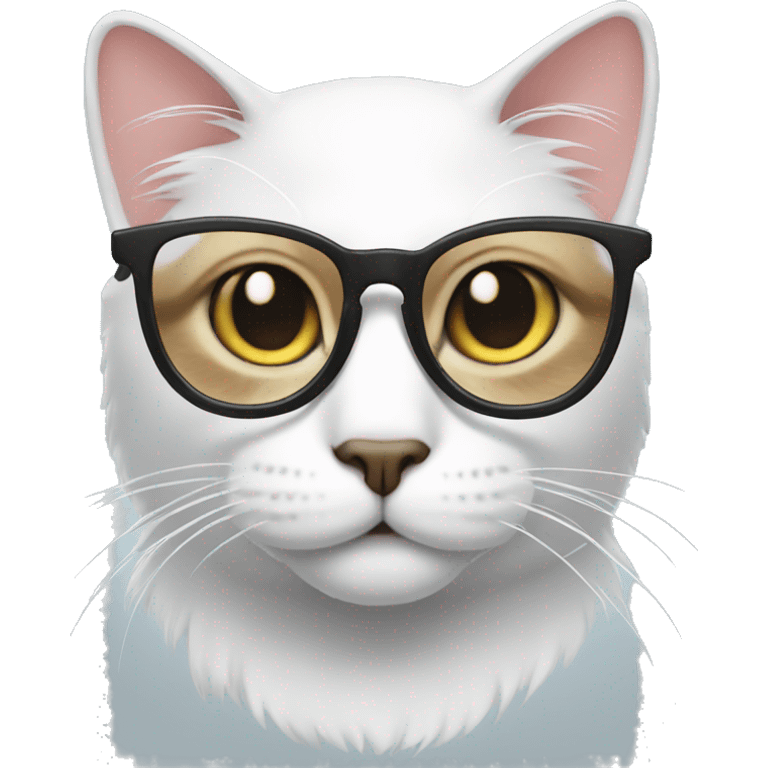 cat wearing glasses  emoji