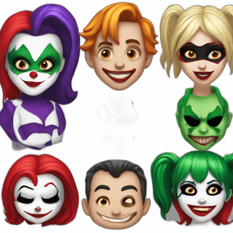 Joker et harleyquinn emoji