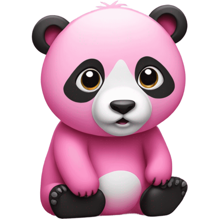 Pink panda bear emoji