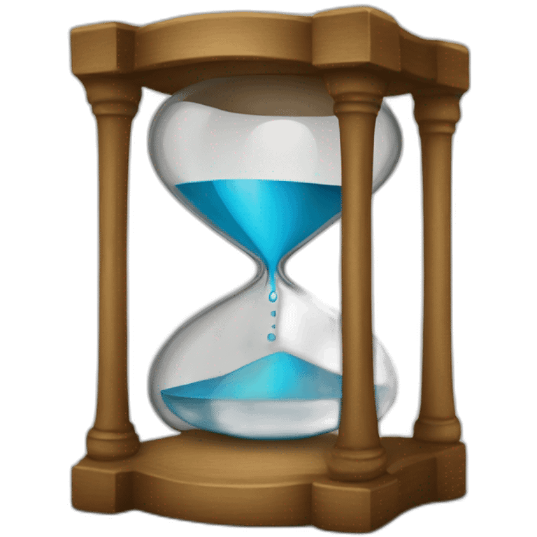 an hourglass emoji