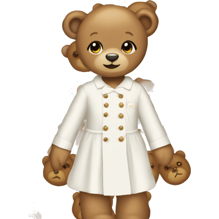 Teddy with Leo dress emoji